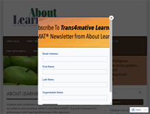 Tablet Screenshot of aboutlearning.com